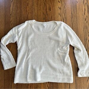 BCBGeneration Oversized Slub sweater Off White  - Sz Small